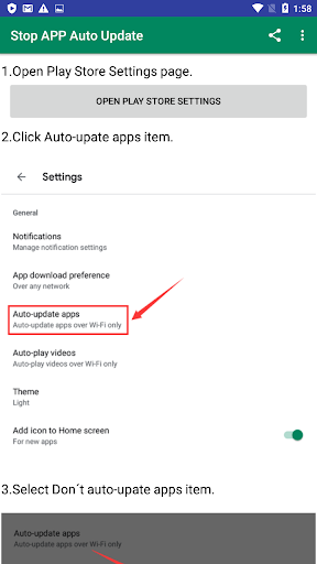 Stop Play Store APP Auto Update - عکس برنامه موبایلی اندروید