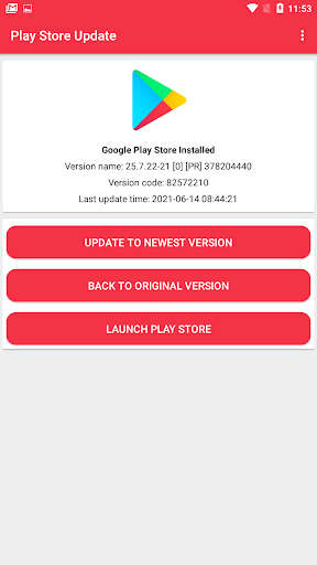 Play Store Update - عکس برنامه موبایلی اندروید
