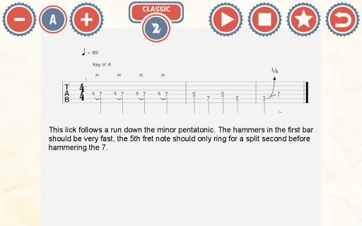 96 Blues Guitar Licks - Image screenshot of android app