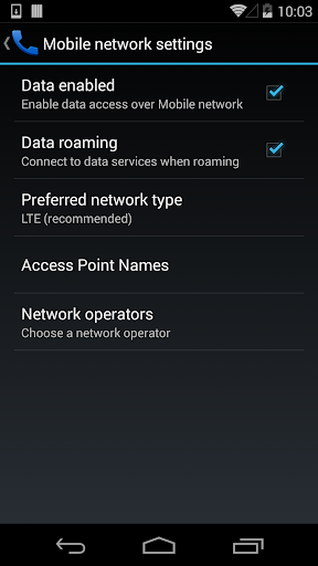 Mobile Networks - عکس برنامه موبایلی اندروید