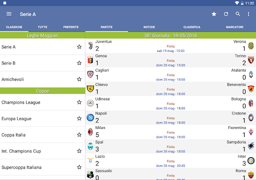 Italian Soccer ۲۰۱۹/۲۰۲۰ - عکس برنامه موبایلی اندروید