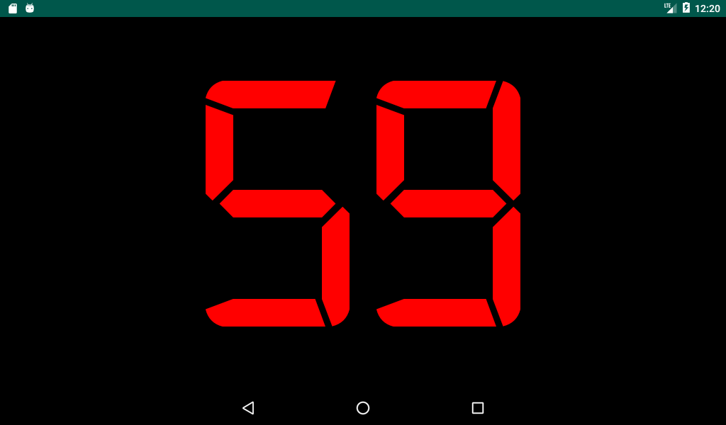 60 Seconds - Very simple timer - Image screenshot of android app