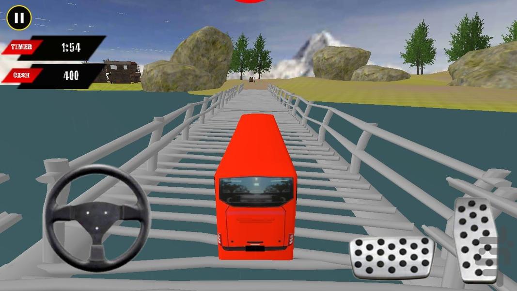 بازی ماشین راننده اتوبوس - Gameplay image of android game