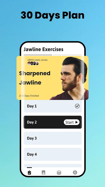 Jawline Exercises & Face Yoga - Image screenshot of android app