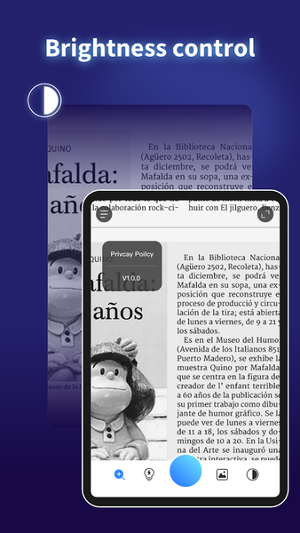 Magnifying glass & flashlight - عکس برنامه موبایلی اندروید