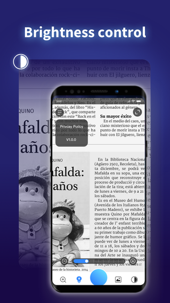 Magnifying glass & flashlight - Image screenshot of android app