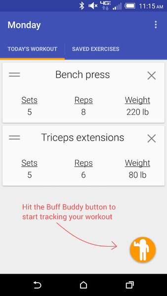 Buff Buddy - Image screenshot of android app