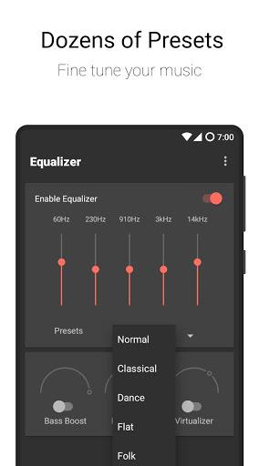 Flat Equalizer - Bass Booster - عکس برنامه موبایلی اندروید