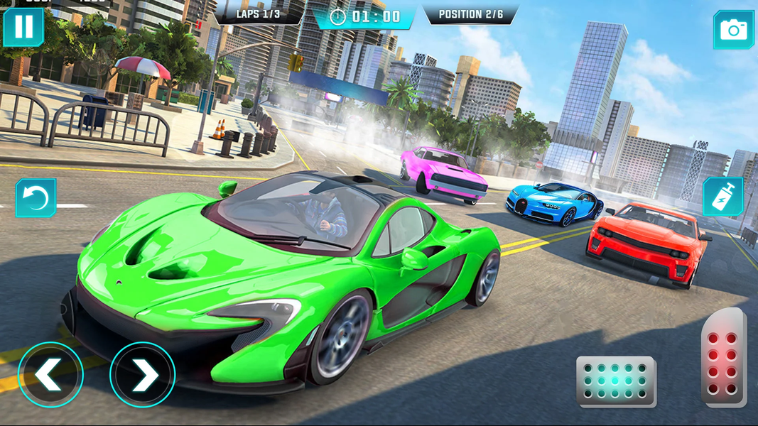 Speed Car racing Simulator 3D - Gameplay image of android game