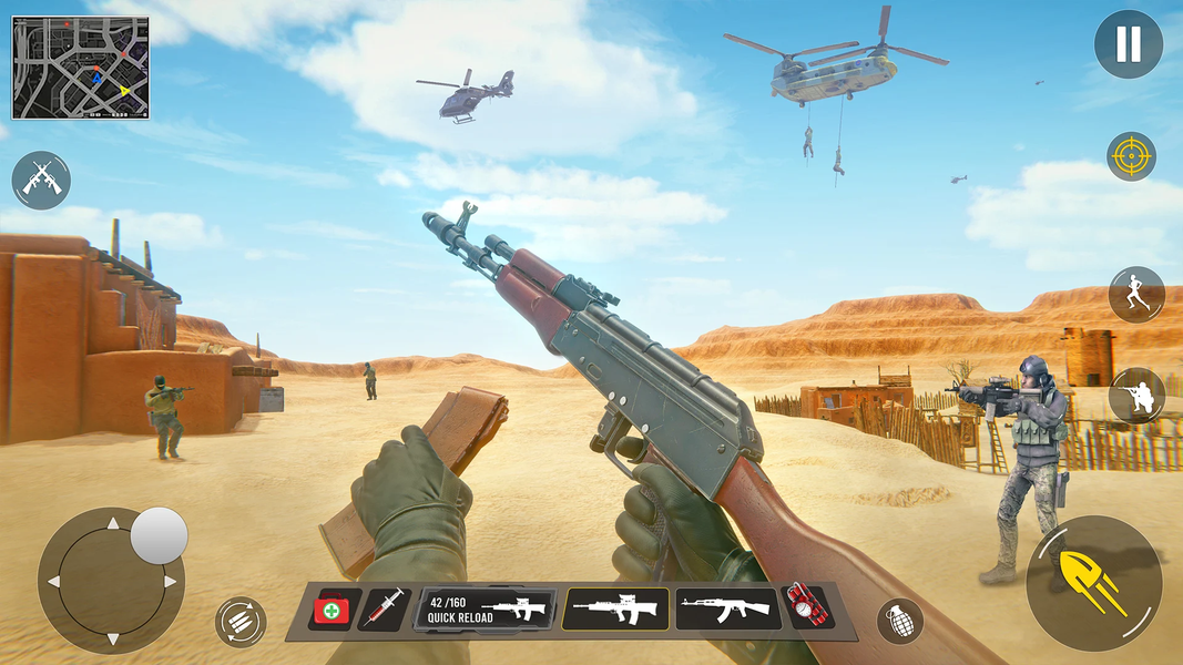 Gun Shooting Game 2024 - Gameplay image of android game