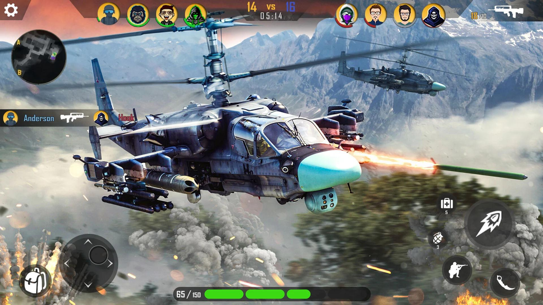 Gunship Battle Modern Warfare - Gameplay image of android game