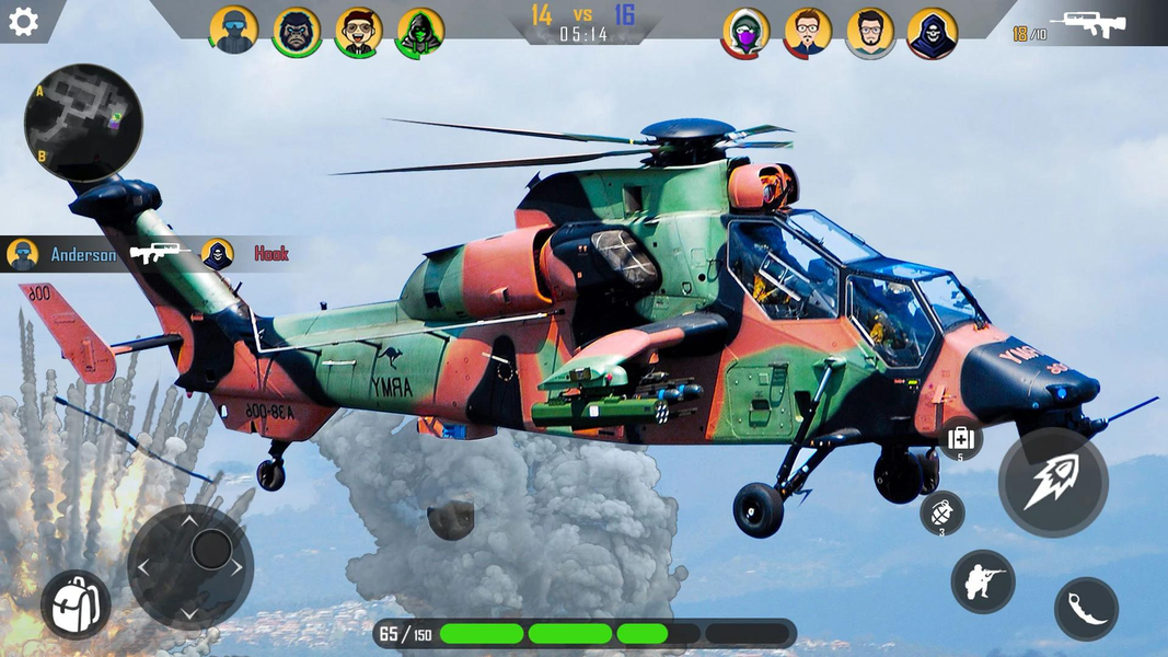 Gunship Battle Modern Warfare - Gameplay image of android game
