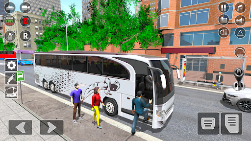 Bus Simulator Bus Driving Game - Gameplay image of android game