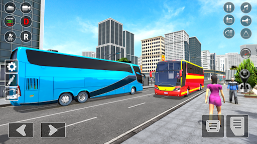 Bus Simulator Bus Driving Game - Gameplay image of android game