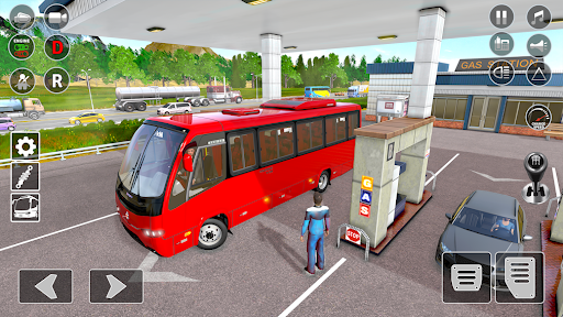 Bus Simulator Bus Driving Game - Gameplay image of android game