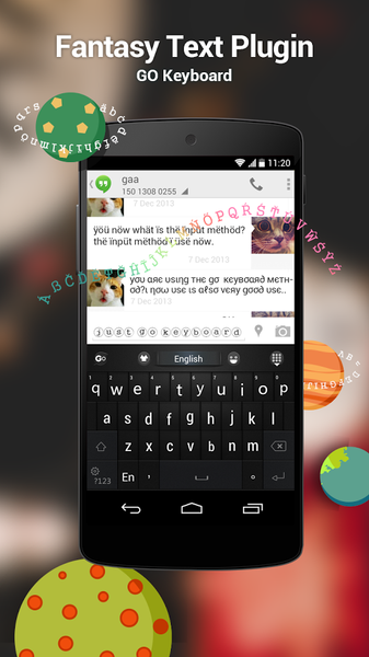 GO Keyboard Fantasy Text Plugin - Image screenshot of android app