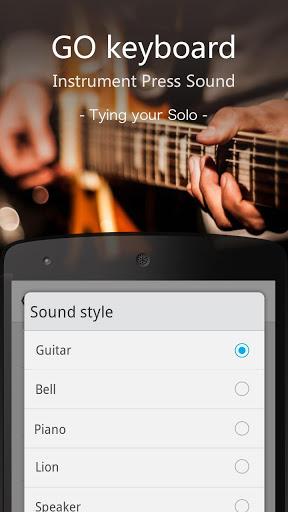 GO Keyboard Instrument Sound - Image screenshot of android app
