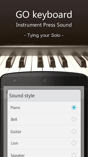 GO Keyboard Instrument Sound - Image screenshot of android app