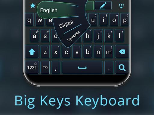 Big keys for typing keyboard - عکس برنامه موبایلی اندروید