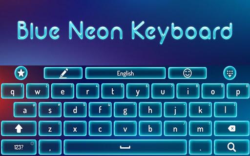 Simple Blue Keyboard - عکس برنامه موبایلی اندروید