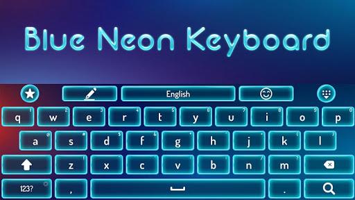 Simple Blue Keyboard - عکس برنامه موبایلی اندروید