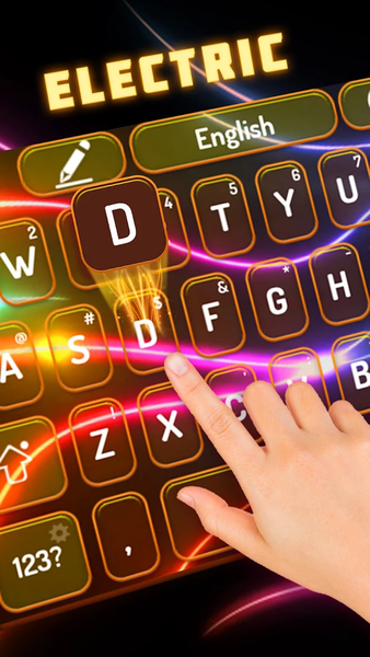 Electric RGB Color Keyboard - عکس برنامه موبایلی اندروید