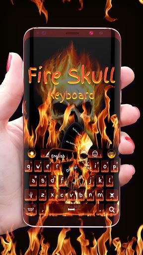 Fire Skull Keyboard - Image screenshot of android app