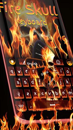 Fire Skull Keyboard - Image screenshot of android app