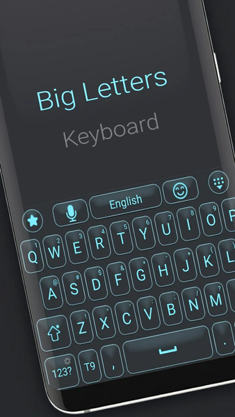 Big letters keyboard - Image screenshot of android app