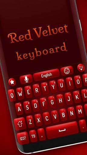 Red velvet keyboard - Image screenshot of android app
