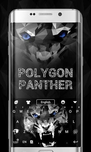 Polygon Panther GO Keyboard Theme - عکس برنامه موبایلی اندروید