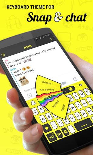 GO Keyboard Theme for Chat - Image screenshot of android app