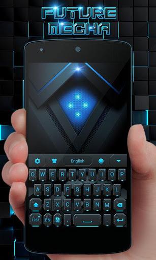 Future Mecha GO Keyboard  Theme - Image screenshot of android app