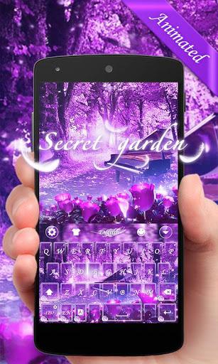 Secret Garden GO Keyboard Animated Theme - Image screenshot of android app