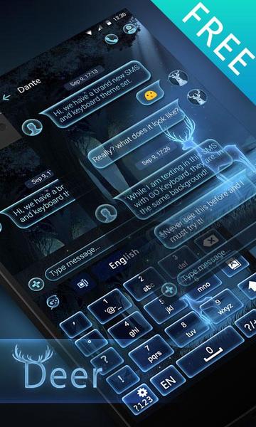 GO Theme Deer - Image screenshot of android app