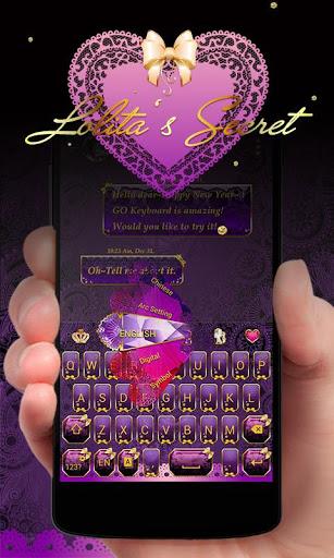 Lolita GO Keyboard theme - Image screenshot of android app