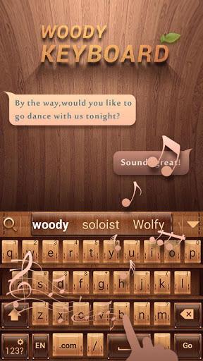 Woody GO Keyboard Theme  Emoji - Image screenshot of android app
