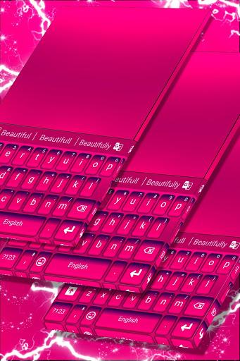 Keyboard Color Pink Theme - Image screenshot of android app