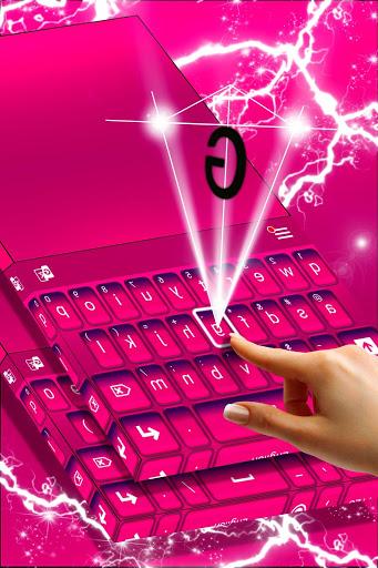 Keyboard Color Pink Theme - Image screenshot of android app