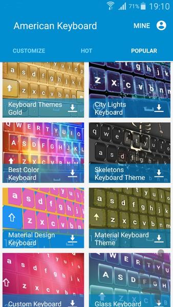 American Keyboard - Image screenshot of android app