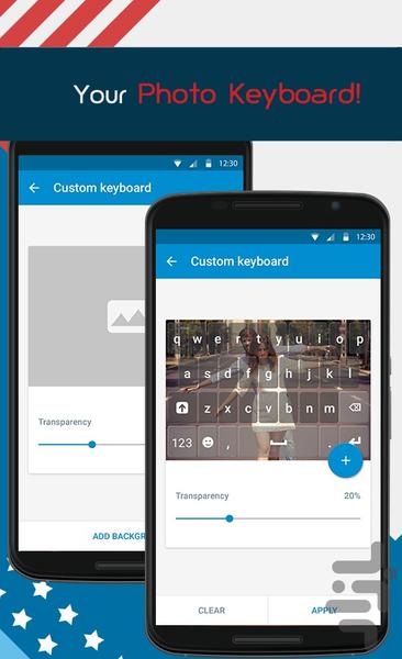 صفحه کلید آمریکایی - عکس برنامه موبایلی اندروید