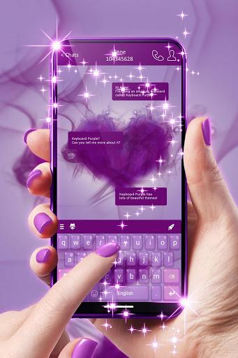 Purple Keyboard - Image screenshot of android app