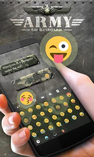 Army GO Keyboard Theme & Emoji - Image screenshot of android app