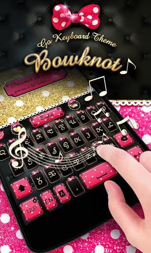 Bowknot GO Keyboard Theme - عکس برنامه موبایلی اندروید