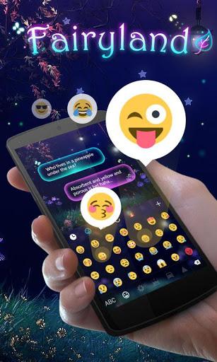 Fairy Land GO Keyboard Theme - Image screenshot of android app