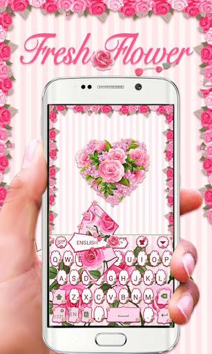 Fresh Flower GO Keyboard Theme - Image screenshot of android app