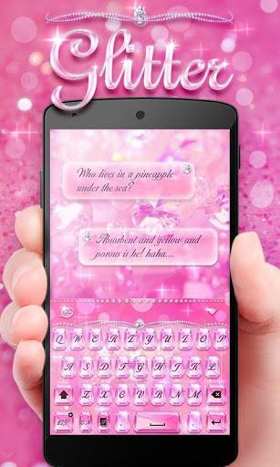 Glitter Pro GO Keyboard Theme - Image screenshot of android app