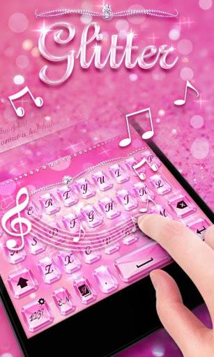 Glitter Pro GO Keyboard Theme - Image screenshot of android app