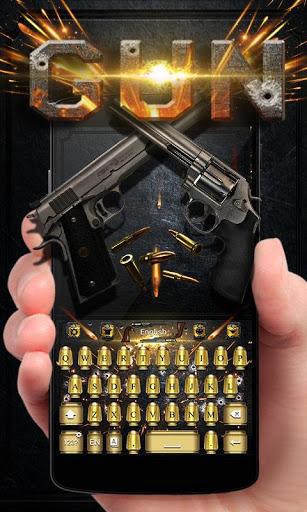 Gun GO Keyboard Theme & Emoji - Image screenshot of android app