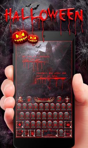 Halloween Keyboard Theme Emoji - Image screenshot of android app